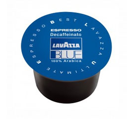 Cápsulas Lavazza BLUE Espresso DESCAFEINADO, 100 unidades