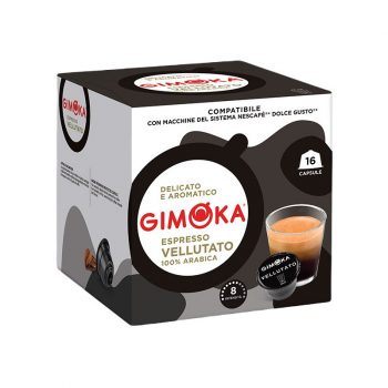 Cápsulas Dolce Gusto Gimoka Espresso Vellutato compatibles 16 unidades