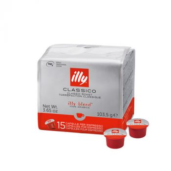 Café en cápsulas Illy MPS CLÁSICO, 15 cápsulas. No es compatible con sistema Nespresso.