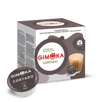 Cápsulas Dolce Gusto Gimoka - Cortado compatibles. 16 unidades