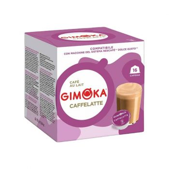 Cápsulas Dolce Gusto Gimoka Caffelatte compatibles.16 unidades