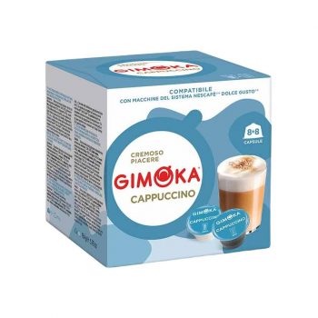 Cápsulas Dolce Gusto Gimoka Cappuccino compatibles. 16 unidades