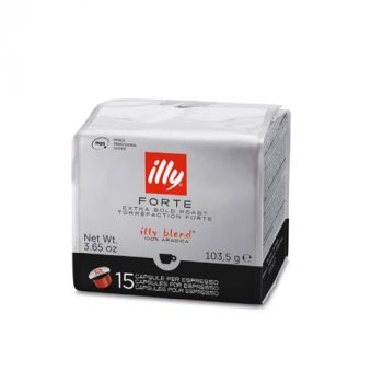 Illy Café Cápsula MPS Forte 15 Cápsulas - Café con Cuerpo Intenso. No es compatible con sistema Nespresso.