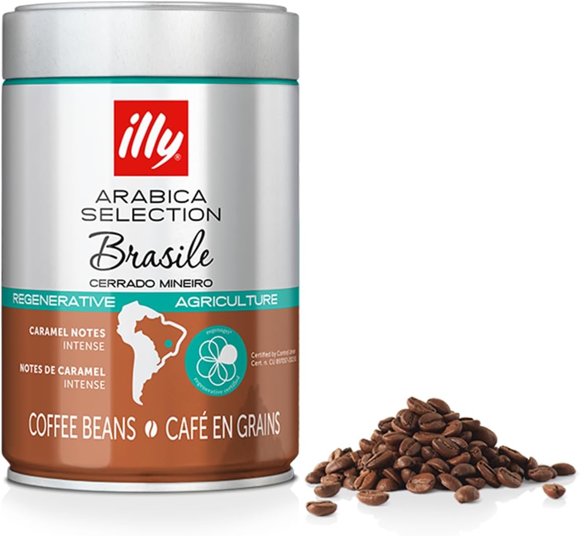Café en grano illy Arabica Selection Brasile Cerrado Mineiro: 100% de agricultura regenerativa - 250 g