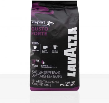 Café en Grano 1 Kg. Lavazza FORTE - Aroma Intenso, Crema Consistente
